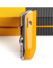 COHIBA mini kieszeń zapalniczka do cygar metalowa wiatroodporna 3 Jet niebieska zapalniczka zapalniczki z cygarowym dziurkaczem 
