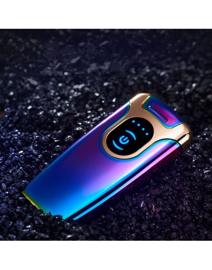 2019 Arc elektroniczny USB elektryczny papieros elektryczny linii papilarnych zapalniczki dla chłopaka ojciec urodziny prezent ś