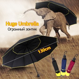 130cm podwójne silne wiatroodporny parasol deszcz kobiety duże składane nie automatyczne parasole mężczyźni rodzina podróży bizn