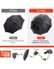 Odwrócony składany parasol automatyczny odwrócony na zewnątrz słońce deszcz kobiety parasol 10 żeber mocny wiatroszczelny paraso