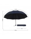 Jak deszcz 152CM duży parasol golfowy deszcz kobiety wiatroszczelny duży składany parasol wysokiej jakości mężczyźni biznes podw