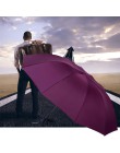 Jak deszcz 152CM duży parasol golfowy deszcz kobiety wiatroszczelny duży składany parasol wysokiej jakości mężczyźni biznes podw