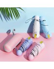 Mini kapsułka parasol wiatroszczelna ochrona przed promieniowaniem uv składany parasol przenośny podróż deszcz kobiety parasol k