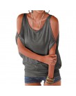 Kobiety letnie koszulki 2020 luźna koszulka Sexy Off Shoulder topy Batwing z krótkim rękawem zasznurować stałe O-neck Lady luźne