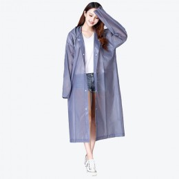 Keconutbear Fashion EVA damski płaszcz przeciwdeszczowy zagęszczony wodoodporny płaszcz przeciwdeszczowy kobiety przezroczysty T