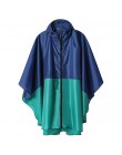 Freesmily moda damska płaszcz przeciwdeszczowy wodoodporny płaszcz przeciwdeszczowy peleryna poncho z kapturem do wspinaczki i t