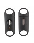 COHIBA Cigar Cutter Sharp gilotyna ze stali nierdzewnej z czarnymi kieszeniami v-cut akcesoria cygarowe nożyczki
