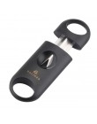 COHIBA Cigar Cutter Sharp gilotyna ze stali nierdzewnej z czarnymi kieszeniami v-cut akcesoria cygarowe nożyczki