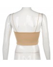 Sweetown lato 2020 bluzka damska topy odzież sportowa bez rękawów Sexy Fitness Activewear Skinny Slim krótki Top typu Bralette S