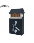 Nowy posiada 20 papierosów, osobowość silikonowa papierośnica moda pokrywa elastyczna guma przenośny mężczyzna/kobieta papierośn