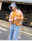 FreeSmily Fashion przeźroczysty płaszcz przeciwdeszczowy dla dorosłych piesze wycieczki na zewnątrz wędkarski płaszcz przeciwdes