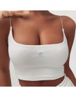 Sweetown lato 2020 bluzka damska topy odzież sportowa bez rękawów Sexy Fitness Activewear Skinny Slim krótki Top typu Bralette S