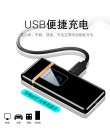 Unikalna, kompaktowa zapalniczka usb w futurystycznym kształcie cienka prostokątna poręczna delikatna kieszonkowa