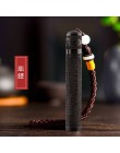 Osobowość kreatywny Firefolder USB ładowanie i dmuchanie rzeźbione w drewnie Ebon zapalniczka elektroniczna