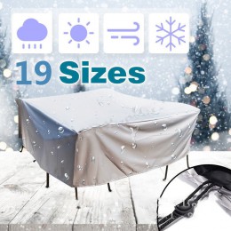 19 rozmiary meble osłona przeciwpyłowa wodoodporna pokrywa patio na świeżym powietrzu ogród deszcz śnieg krzesło pokrowce na sof