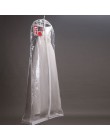 180cm tanie hurtownia przezroczyste stałe do sukni ślubnej osłona przeciwpyłowa bardzo duża wodoodporna odzież pcv torby odzieżo