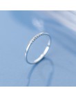 INZATT prawdziwe 925 ze srebra wysokiej próby z cyrkonią okrągły geometryczny pierścień dla kobiet mody śliczne Fine Jewelry 201