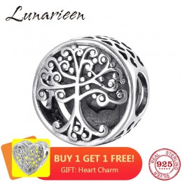 925 Sterling Silver Big tree family to miejsce, w którym miłość rośnie DIY koraliki Fit oryginalna bransoletka typu charm pandor