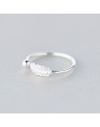 INZATT autentyczne 925 srebro słodkie pióro osobowości regulowany pierścień Fine Jewelry dla kobiet Party eleganckie akcesoria
