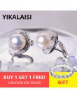 YIKALAISI 925 Sterling Silver biżuteria Pearl kolczyki 2019 Fine biżuteria-naturalne perły 8-9mm stadniny kolczyki dla kobiet sp