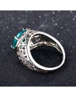 Bague Ringen Vintage 100% 925 Sterling Silver utworzono aleksandrytowe pierścienie z kamieniami szlachetnymi dla kobiet Party ro