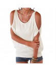 Kobiety letnie koszulki 2020 luźna koszulka Sexy Off Shoulder topy Batwing z krótkim rękawem zasznurować stałe O-neck Lady luźne