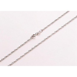 Klasyczny łańcuch podstawowy cienkie 925 Sterling Silver karabińczyk naszyjnik łańcuch biżuteria dla kobiet 40/45CM łańcuch Snac