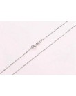 Klasyczny łańcuch podstawowy cienkie 925 Sterling Silver karabińczyk naszyjnik łańcuch biżuteria dla kobiet 40/45CM łańcuch Snac