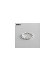YPAY czysta 100% 925 srebro pierścienie dla dziewczyn panie proste cienka linia krzywa fala dziki gładki pierścień biżuteria YMR