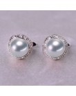 YIKALAISI 925 Sterling Silver biżuteria Pearl kolczyki 2019 Fine biżuteria-naturalne perły 8-9mm stadniny kolczyki dla kobiet sp