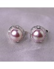 YIKALAISI 925 Sterling Silver biżuteria Pearl kolczyki 2019 Fine biżuteria-naturalne perły 8-9mm stadniny kolczyki dla kobiet sp