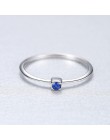 CZCITY oryginalna 925 Sterling Silver VVS zielony Topaz obrączki dla kobiet minimalistyczny cienki koło klejnot pierścionki biżu