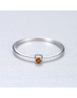 CZCITY oryginalna 925 Sterling Silver VVS zielony Topaz obrączki dla kobiet minimalistyczny cienki koło klejnot pierścionki biżu