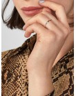 Biżuteria damska kobieca młodzieżowa pierścionek z diamencikiem nowoczesny ładny ozdobny delikatny