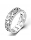 Bague Ringen Top marka 925 srebro biżuteria pierścionki dla kobiet rocznica koło para pierścień rozmiar 6-10 hurtowych grzywny J
