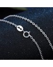 Oryginalna 925 Sterling Silver Chain naszyjnik kobieta moda długi naszyjnik ze srebra próby 100% naszyjnik ślubne ozdobne biżute