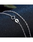 Oryginalna 925 Sterling Silver Chain naszyjnik kobieta moda długi naszyjnik ze srebra próby 100% naszyjnik ślubne ozdobne biżute