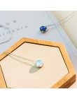 Thaya 55cm Aurora naszyjnik Halo kryształowy kamień s925 srebrny skala lekki naszyjnik dla kobiet elegancki biżuteria prezent