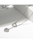 Sodrov 925 srebro naszyjnik wisiorek dla kobiet podwójne serce wysokiej jakości grzywny srebro 925 biżuteria