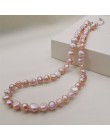 DMNFP398 naturalna perła słodkowodna naszyjnik czarny/biały/różowy/purpurowe perły naszyjnik drobna perła biżuteria dla kobiet