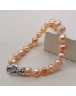 DMBFP155 naturalna perła słodkowodna bransoletka czarna/biała/różowa/purpurowe perły bransoletka drobna perła biżuteria dla kobi