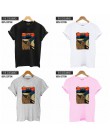 COOLMIND QI0312B 100% bawełna lato luźne o-neck kobiety T koszula na co dzień z krótkim rękawem kobiet fajna koszulka o-neck t-s