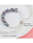 ASHIQI naturalna perła słodkowodna komplety biżuterii i więcej ręcznie robionych kolczyków bransoletka kolczyki dla kobiet NE + 