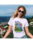 Lato 2019 Vintage Harajuku śmieszne estetyka biała para T-Shirt kobiety moda na co dziń z nadrukiem z krótkim rękawem topy Camis