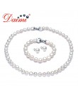 DAIMI Pearl Jewelry Sets naszyjnik bransoletka kolczyki perła baroku zestawy biżuteria dla kobiet Party ślub Jewlery prezent na 