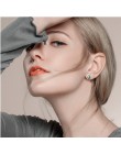 [Czarny AWN] kolczyki ślubne dla kobiet oryginalna 925 Sterling Silver biżuteria czarny spinel kamień Boucle D'oreille Brincos T