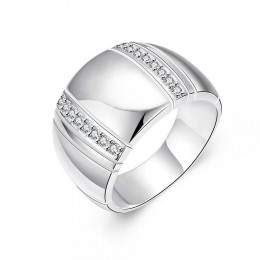 925 srebro kobieta/mężczyzna kochanka pierścionek CZ kryształ ślub zaręczyny hurtownia modne pierścionki biżuteria