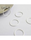 LicLiz 2020 nowy 925 Sterling Silver skręcone pleciona lina pierścienie dla kobiet mężczyzn pierścionek do noszenia warstwowego 