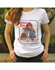 Lato 2019 Vintage Harajuku śmieszne estetyka biała para T-Shirt kobiety moda na co dziń z nadrukiem z krótkim rękawem topy Camis