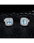 JewelryPalace poduszka oryginalne niebo niebieski topaz stadniny kolczyki 925 srebro kolczyki dla kobiet koreański kolczyki biżu